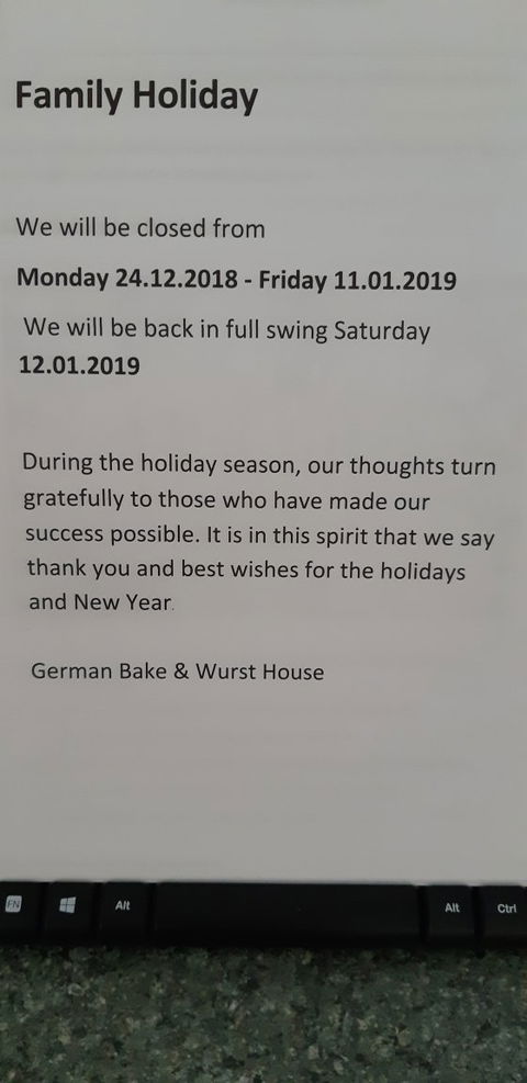 German Bake & Wurst House - Internet Find 1