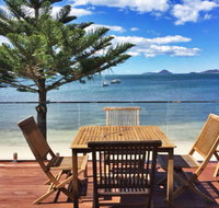 The Beach House' 169 Soldiers Point Road - right on the waterfront - Internet Find