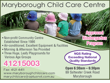 Maryborough Child Care Centre - Internet Find 1