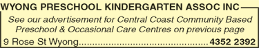 Wyong Preschool Kindergarten Assoc Inc - Renee 2