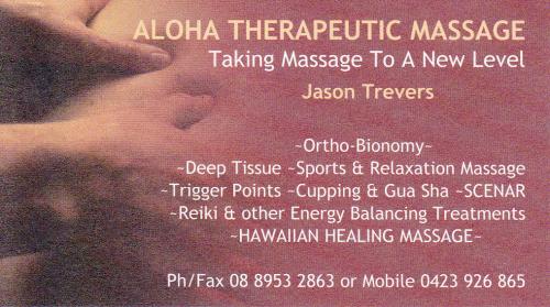 Massage Therapists Alice Springs NT Internet Find
