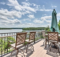 Expansive Retreat with Boat Dock  Lake Views