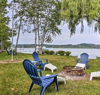 Idyllic Lake Leelanau Cottage with Dock  Fire Pit