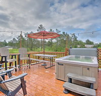 Rustic Benezette Cabin with Porch Hot Tub  Fire Pit